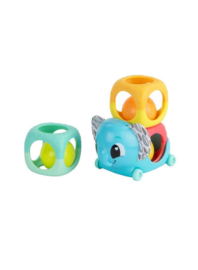 Lamaze Stack Rattle & Roll Stacking Blocks Baby Sensory Toys Baby Building Toys For Toddler Boys And Girls Aged 6 Months+ - Image 3