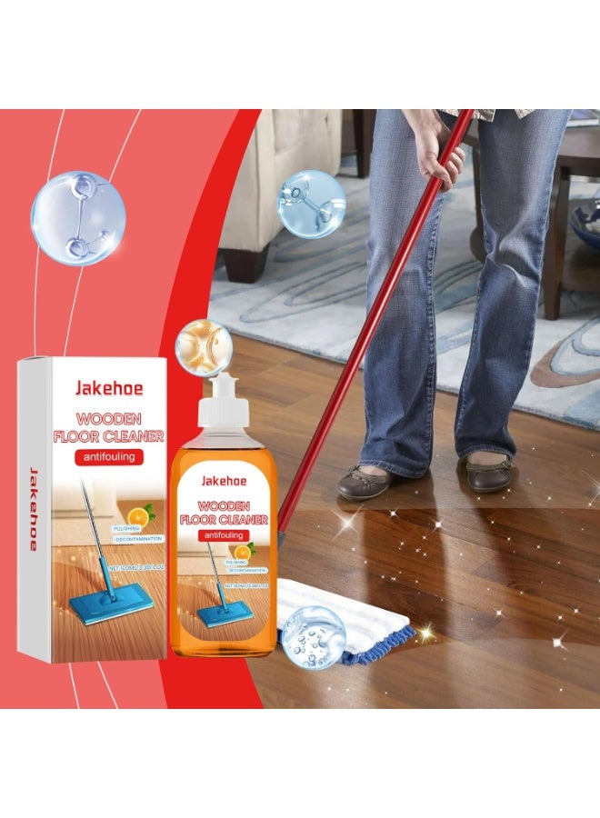 Jakehoe Floor Polishing Cleaner, Powerful Decontamination Floors Cleaner, Wood Floors Polish and Restorer, Floor Tile Cleaners Shiner Liquid, Multipurpose Cleaning Concentrate 100ml - Image 2