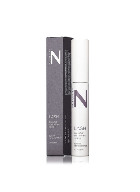NULASTIN Eyelash Serum for Thicker Looking Lashes - Follicle Fortifying LASH Serum - Clinically Tested Eyelash Enhancing Serum with Keratin - From the Experts in Brow and Lash Serums (0.1 Fl Oz)