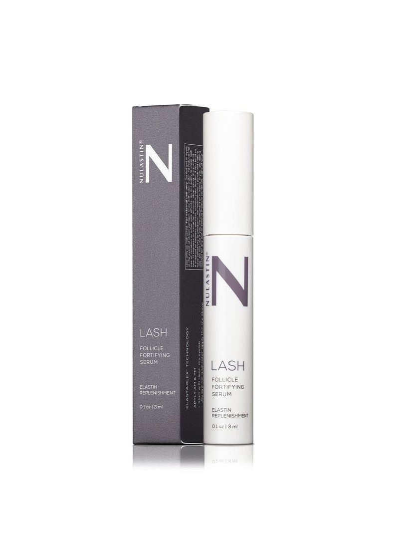 NULASTIN - NULASTIN Eyelash Serum for Thicker Looking Lashes - Follicle Fortifying LASH Serum - Clinically Tested Eyelash Enhancing Serum with Keratin - From the Experts in Brow and Lash Serums (0.1 Fl Oz) - Image 1