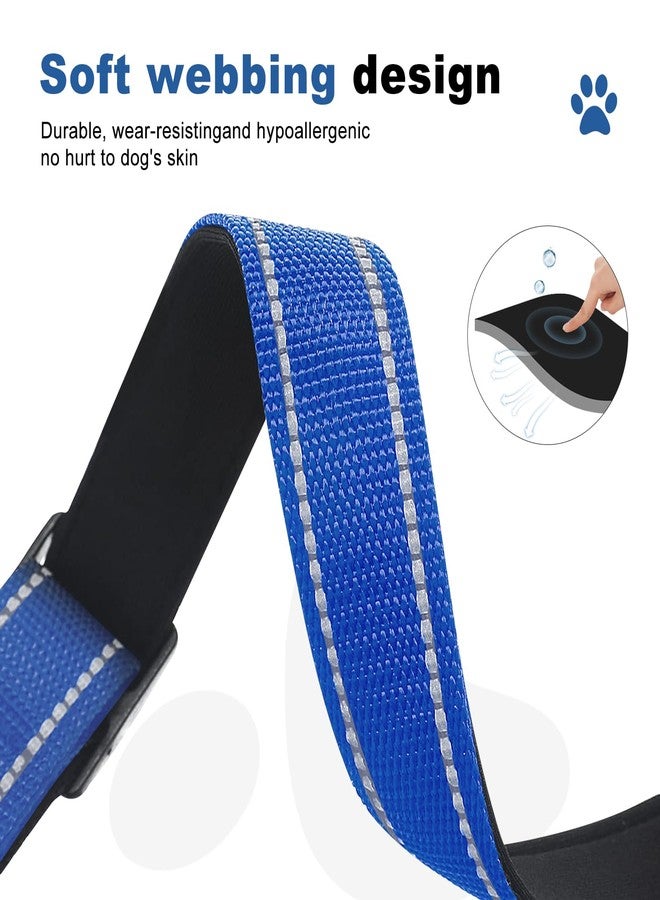 طوق مارتينجال عاكس للكلاب. طوق للكلاب مزود بإبزيم سريع الفتح. طوق نايلون ناعم مبطن قابل للتعديل وجيد التهوية، مناسب للجراء والكلاب الصغيرة والمتوسطة والكبيرة. - Image 3