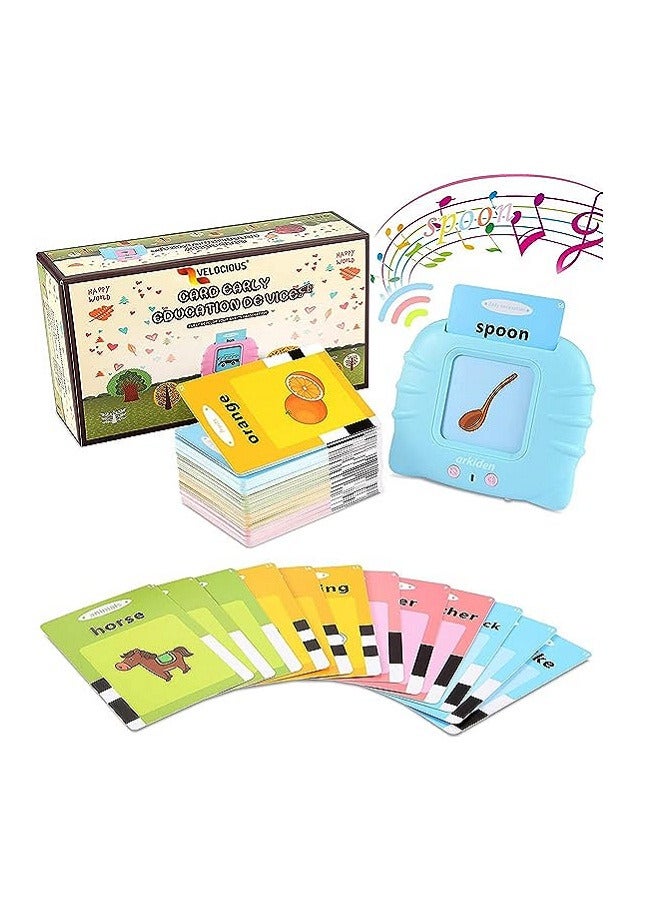 Alokik Enterprise Flash Cards for Kids, Talking English Words Flash Cards Preschool Electronic Reading Early Talking Flashcards Toy for Kids -112 pcs Card (Card Early Education Device) - Image 2