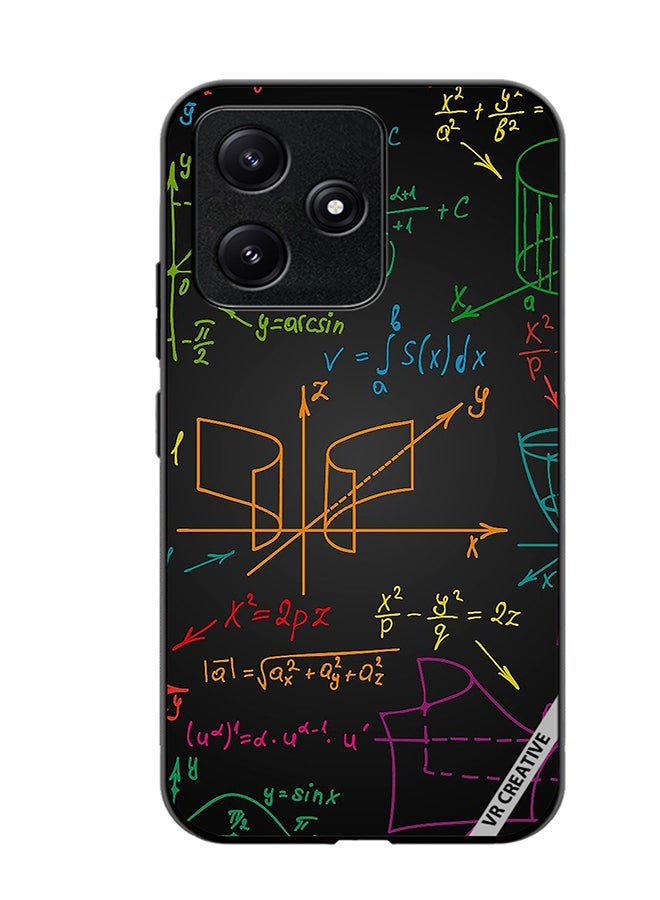VR CREATIVE Protective Case Cover For Xiaomi Poco M6 Pro 5G Maths Formula Design Multicolour - Image 1