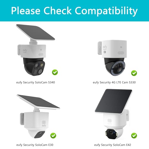 OkeMeeo Gutter Mount Bracket for eufy SoloCam S340SoloCam E30SoloCam E42S3404G LTE Cam S330 1 Pack - Image 3