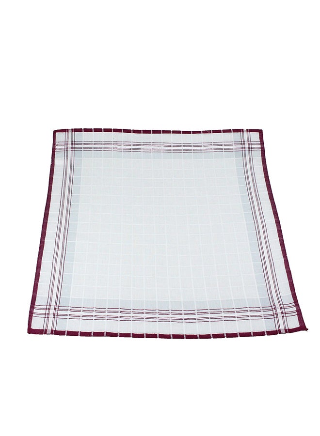 Cotton Square Handkerchief White - Image 1