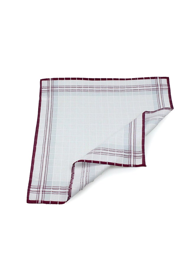 Cotton Square Handkerchief White - Image 3