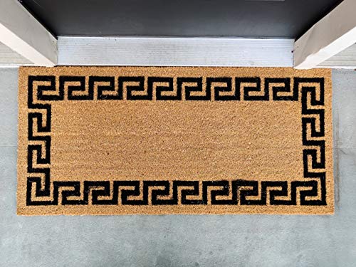 Kempf Greek Key Natural Coco Doormat, 22 by 47 by 0.5-Inch - Image 3