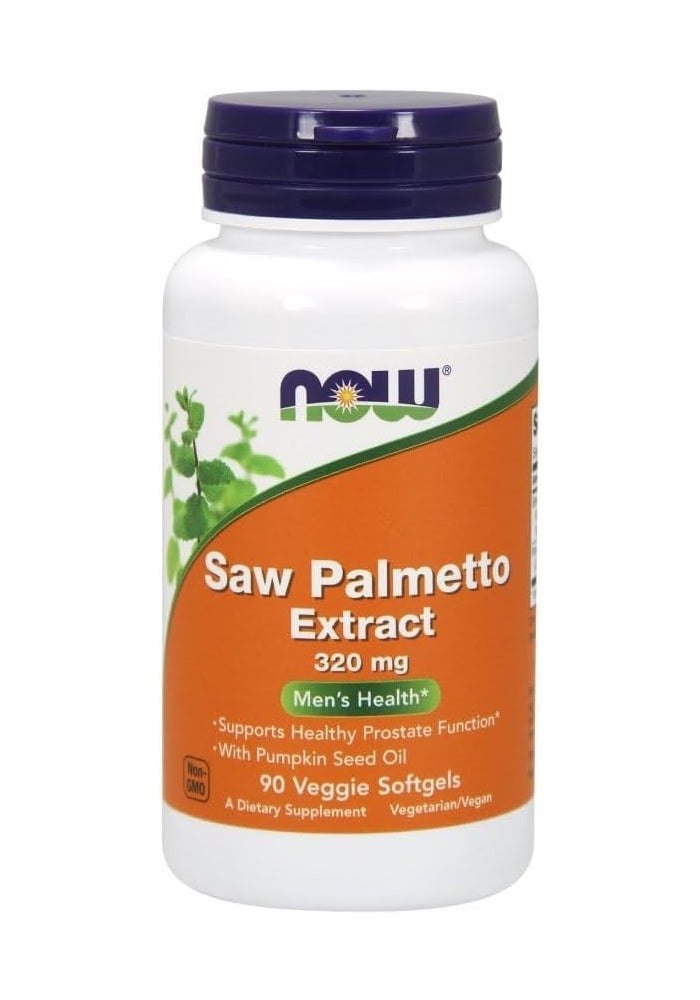now مستخلص ساو بالميتو من ناو فودز، 320 ملغ 90 كبسولة نباتية - Image 4