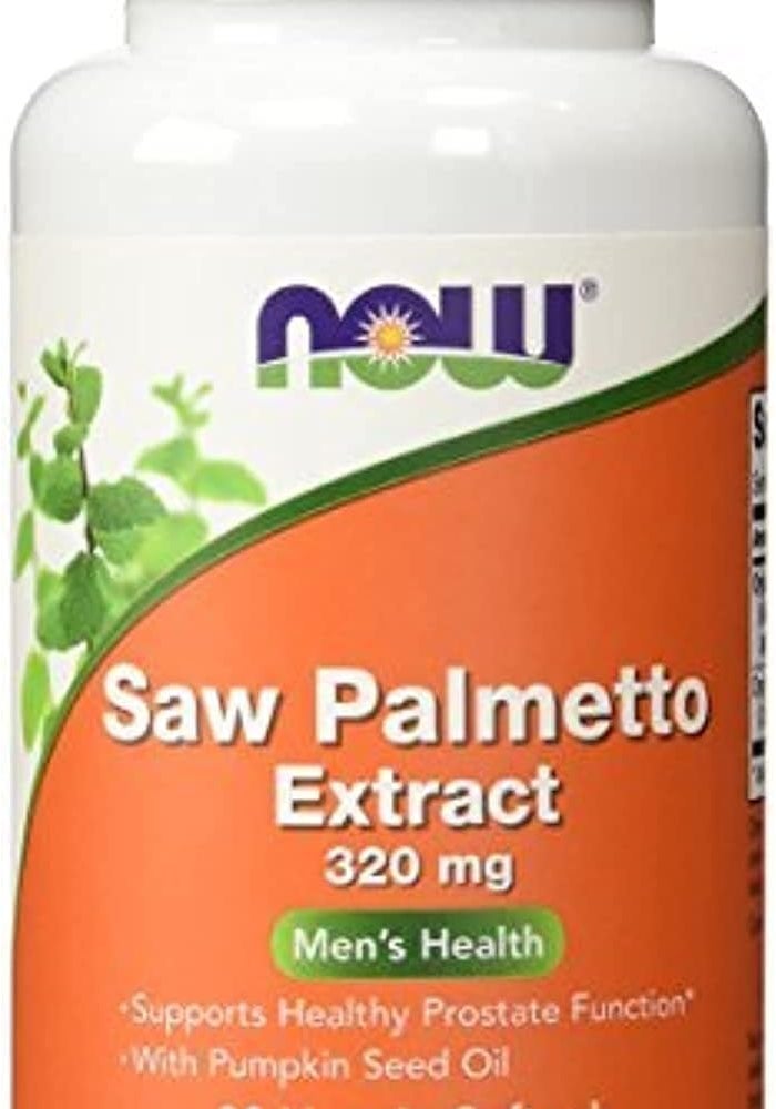 now مستخلص ساو بالميتو من ناو فودز، 320 ملغ 90 كبسولة نباتية - Image 1