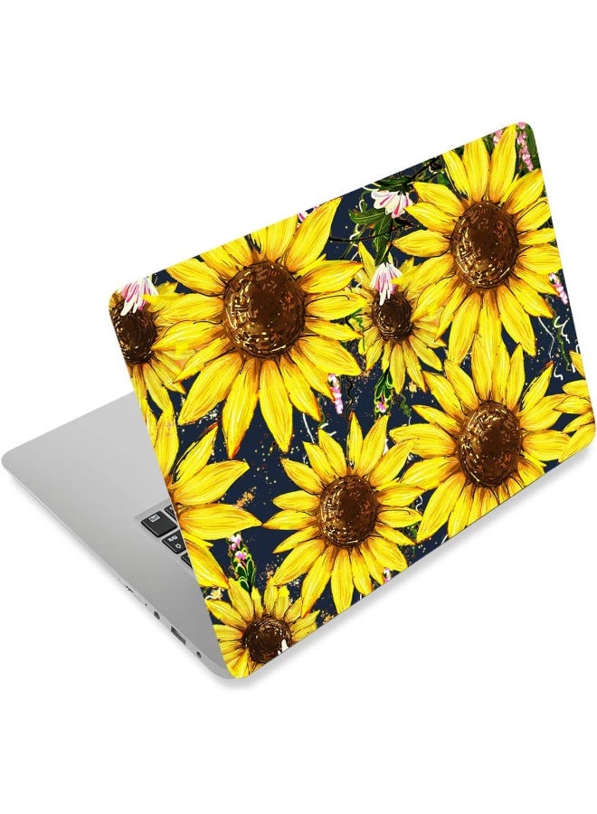 Home Trove Ruyiday Laptop Stickers Decal For 12-15.6 Inches Laptops (Sunflower)