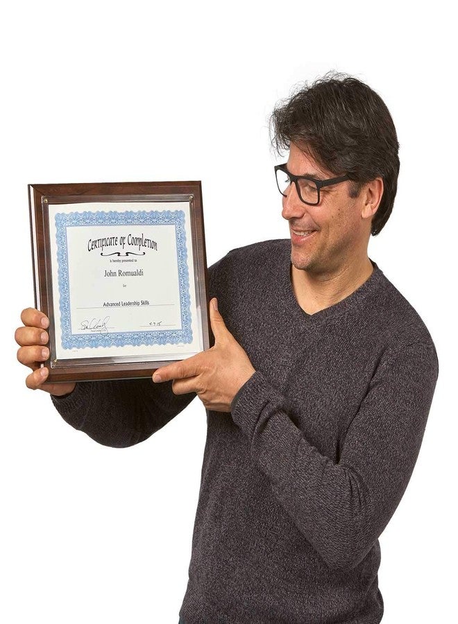 Trainers Warehouse Certificate Plaque (for 8.5 x 11 certificates) Marbled Black Finish | Executive-Style Certificate Plaque Feels Like Real Wood - Slide in Certificate - Image 4