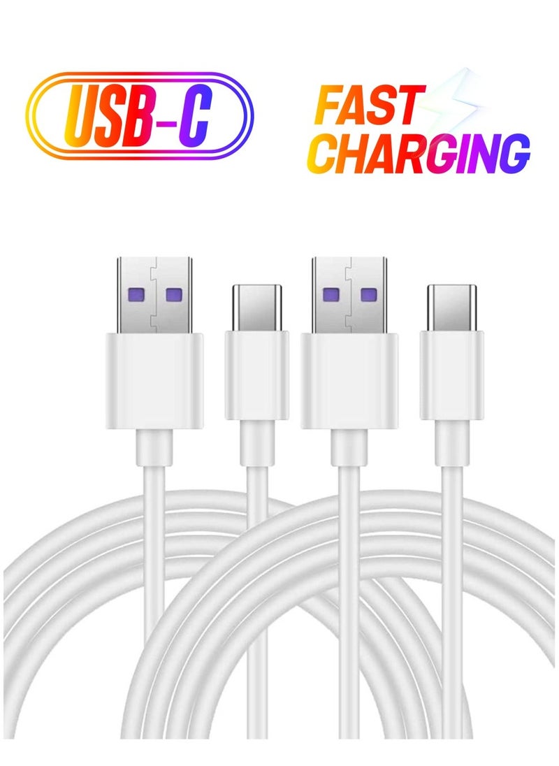 ELTRAZONE USB C Cable 5A Fast Charging Cable USB Type C Charger (2 Pack) Compatible for Huawei P20 Lite Mate 20 Pro P20 Samsung S10 Plus S9 S8 Note 9 LG G5 G6 Xiaomi Mi A2 Mi 9 etc - 1 Meter - Image 1