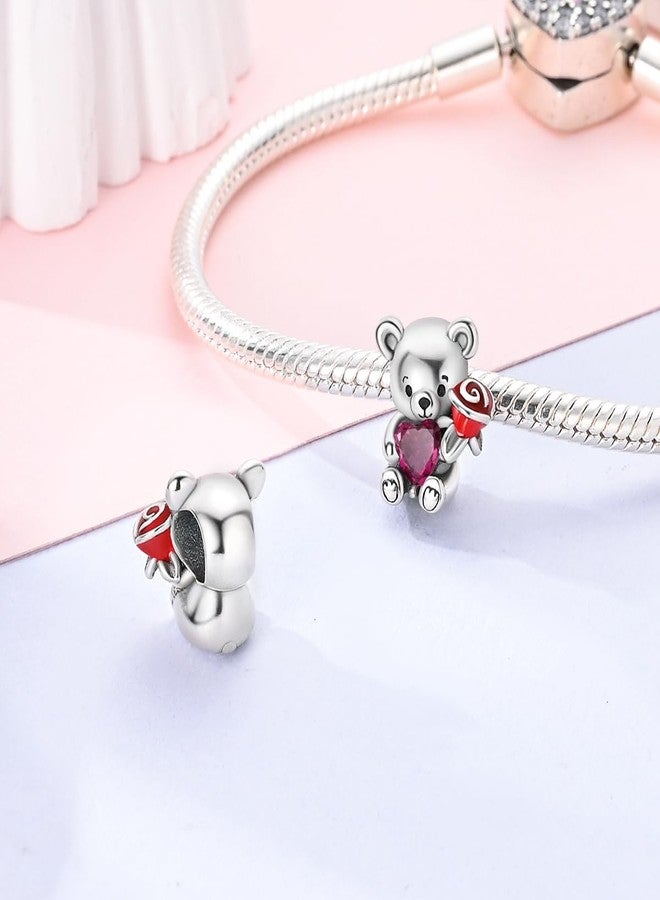 Parmuz 925 Sterling Silver Charms for Bracelets and Necklaces Glass Butterfly Star Moon Cute Cat Lucky Bracelet Charm Beads Aesthetic Peandant gift for woman girl - Image 3