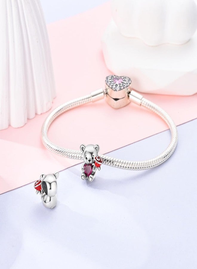 Parmuz 925 Sterling Silver Charms for Bracelets and Necklaces Glass Butterfly Star Moon Cute Cat Lucky Bracelet Charm Beads Aesthetic Peandant gift for woman girl - Image 2