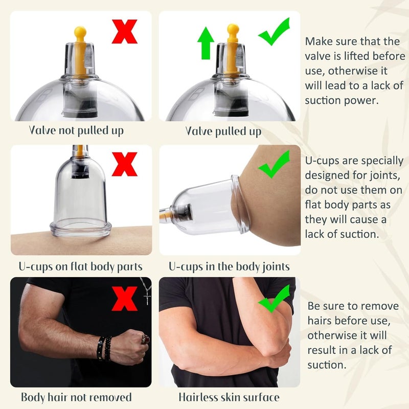 LRK Cupping Therapy Set 24 Cups Professional Chinese Cupping Set With Pump Suction Cups Cupping Kit For Body Cellulite Muscle Massage, Pain Relief, Physical Therapy - Image 4
