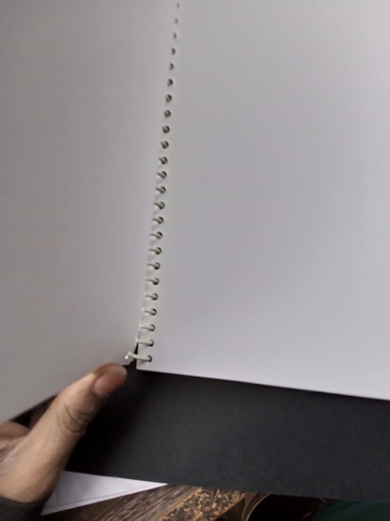 KRASHTIC دفتر رسم أكريليك A5 للرسم والتخطيط، ورق عاجي سميك 140 جرام، 50 ورقة، 5.8 × 8.3 بوصة، للأطفال، الطلاب، الفنانين - Image 1