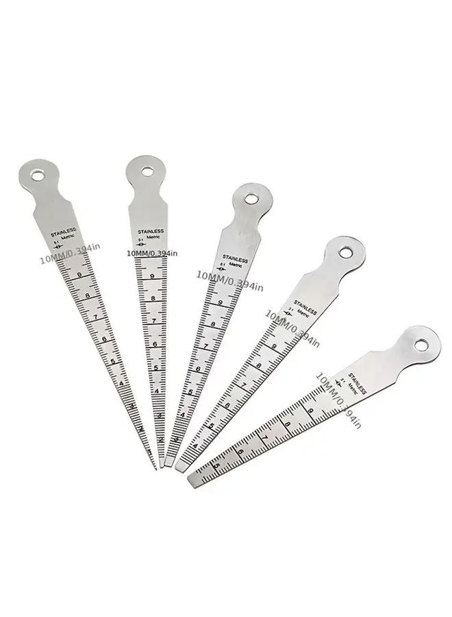 1 قطعة من مقياس الفجوة المخروطي الفولاذي المقاوم للصدأ عالي الدقة أداة قياس إسفين مثلث - Image 5