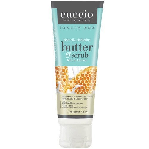 Cuccio Naturale Spa - Non-Oily Hydrating Butter & Scrub for Softer, More Radiant Looking Skin | Milk & Honey - 113g - Image 4