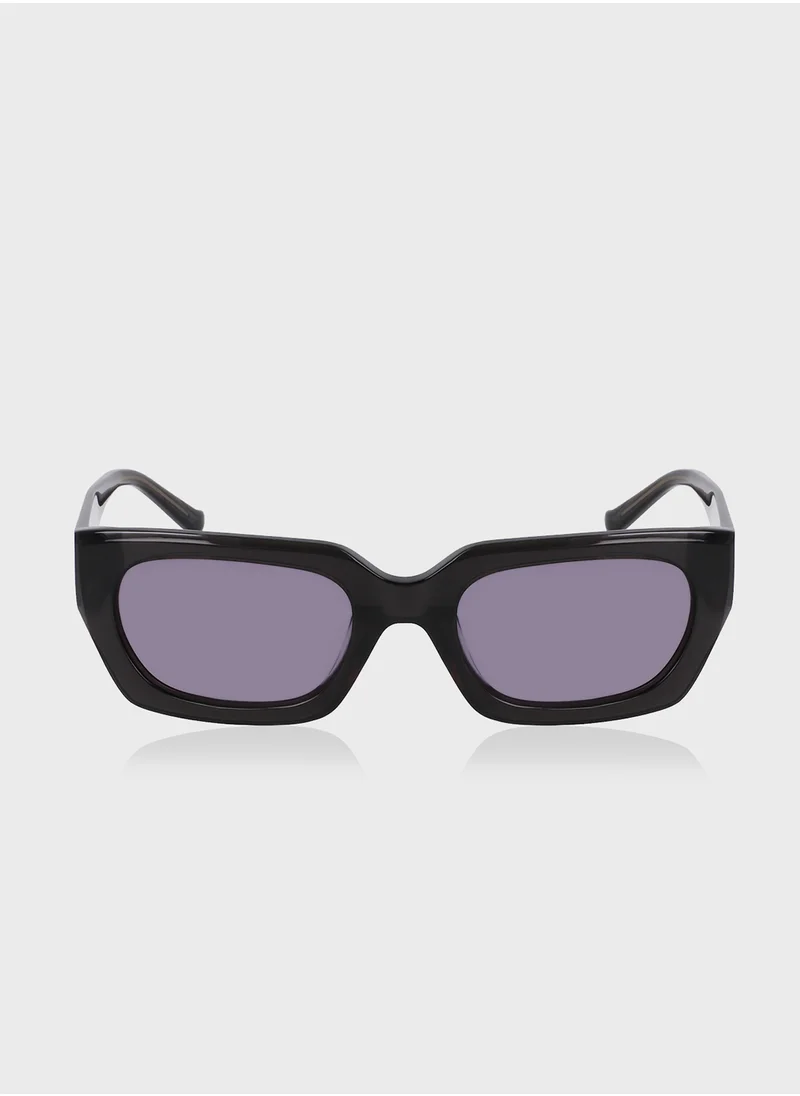 دونا كاران Rectangle Sunglasses