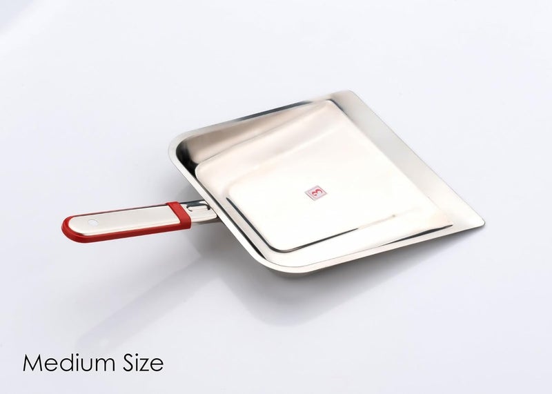 NHD Premium Stainless Steel Supli | Dusting pan | Dust pan with Long Handle | Duct Cleaning | Dust Picker | Stainless Steel Dustpan/Supdi - Strong & Durable (Medium Size) - Image 2