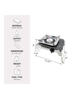 GO2CAMPS Camping Stove Folding Legs with Screw Type Butane Gas Catridge  - Image 4