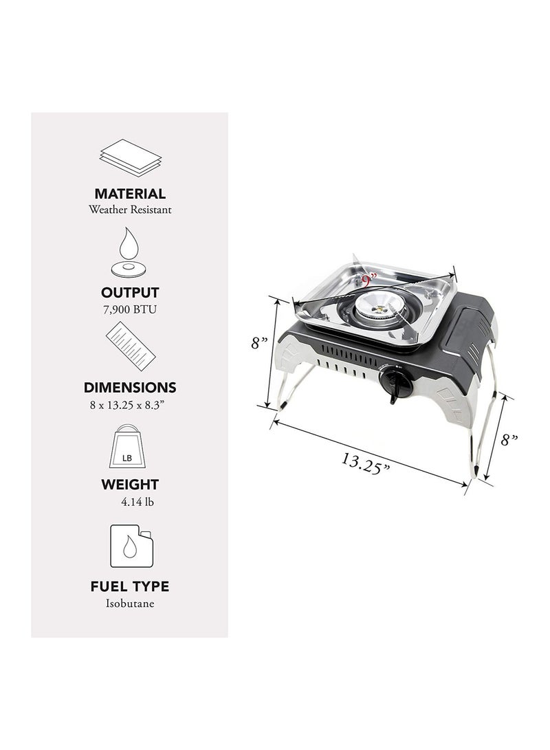 GO2CAMPS Camping Stove Folding Legs with Screw Type Butane Gas Catridge - Image 4