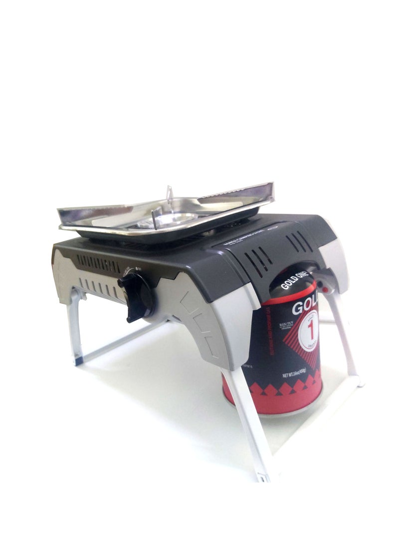 GO2CAMPS Camping Stove Folding Legs with Screw Type Butane Gas Catridge - Image 5