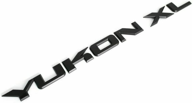 1Pc Yukon XL LiftgateDoor Letter Nameplate Emblem SUV HD Badge Sport Replacement for Yukon Matte Black