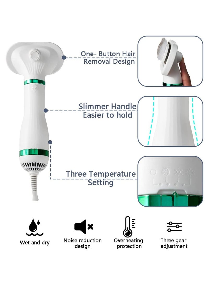 مجفف شعر 2 في 1 للكلاب والقطط – مع فرشاة مدمجة، درجة حرارة قابلة للتعديل، تشغيل بنقرة واحدة – مثالي لتجفيف وتمشيط شعر الحيوانات الأليفة - Image 3