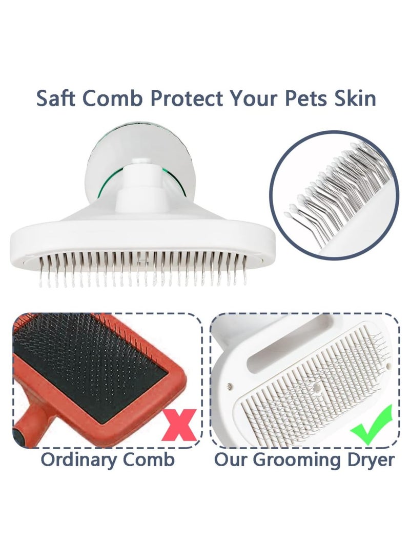 مجفف شعر 2 في 1 للكلاب والقطط – مع فرشاة مدمجة، درجة حرارة قابلة للتعديل، تشغيل بنقرة واحدة – مثالي لتجفيف وتمشيط شعر الحيوانات الأليفة - Image 4