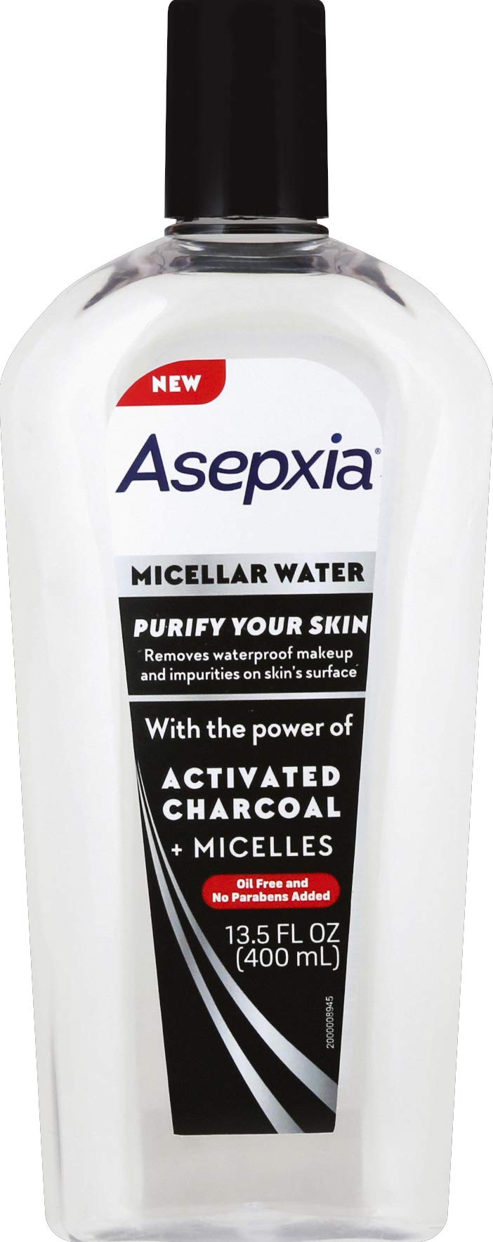 Asepxia Micellar Water with Activated Charcoal  Micellles 135 Fl Oz
