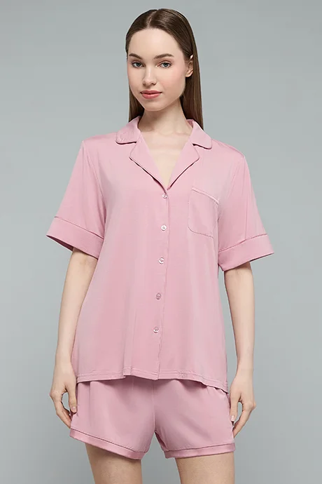 أر أند بي Solid Shorty Pyjama Set