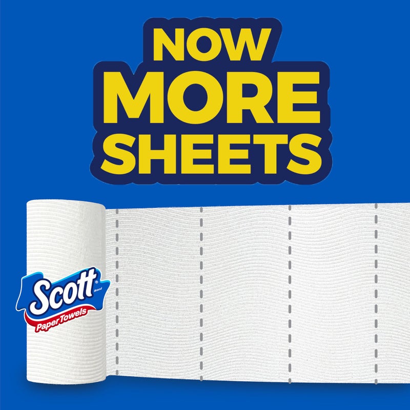 Scott Paper Towels, Choose-A-Sheet, 6 Double Rolls = 12 Regular Rolls (100 Sheets Per Roll) - Image 2