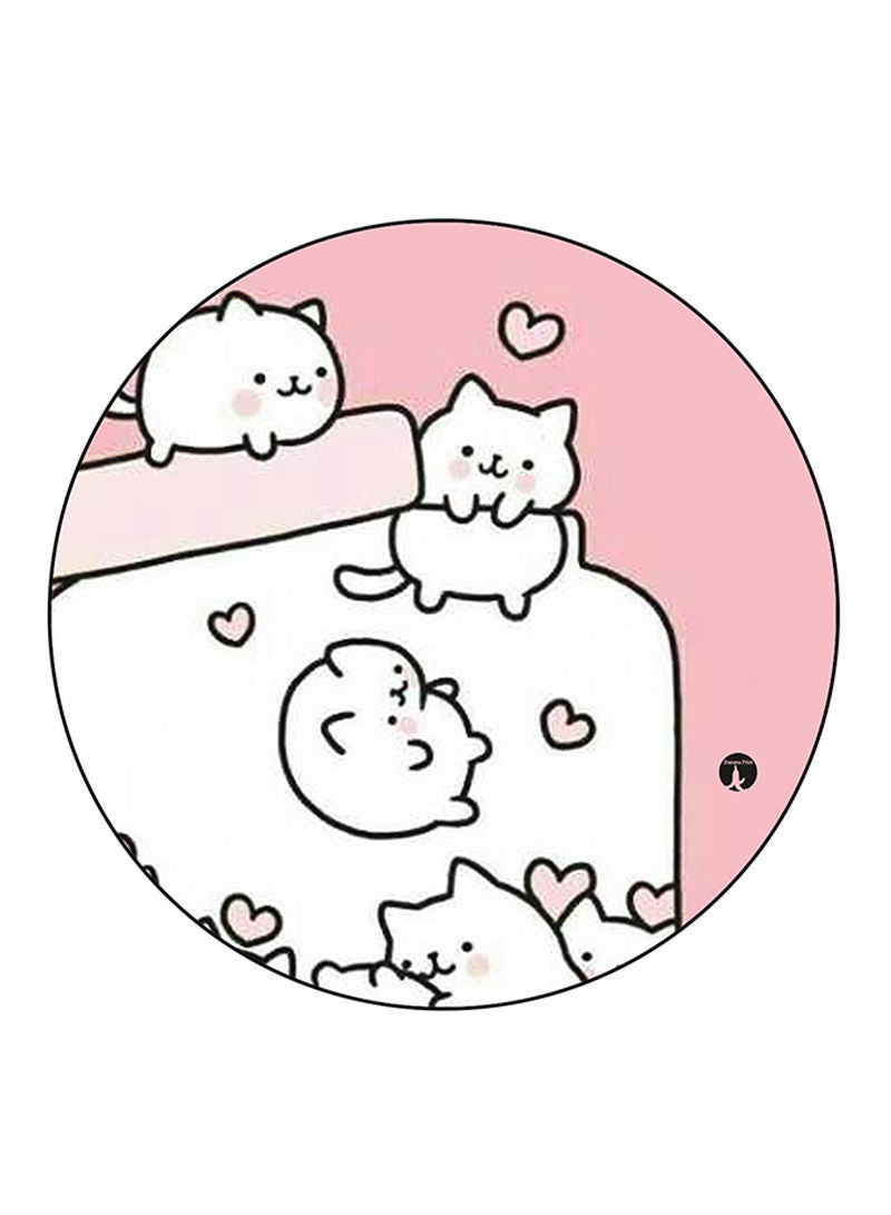 Cats Printed Mouse Pad  Multicolour