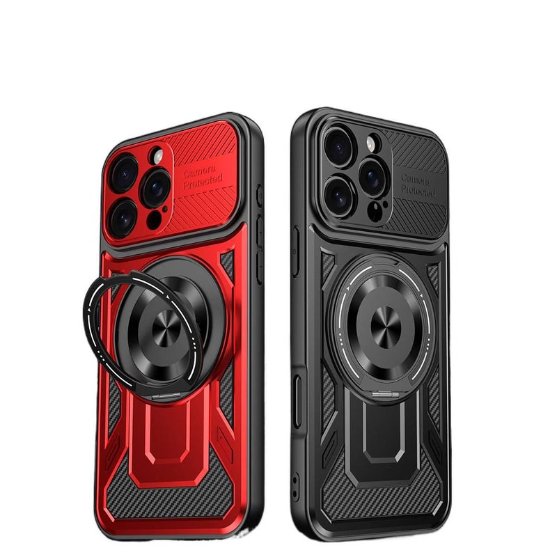 TPU+PC MagSafe Case for Redmi Note 13 Pro with Drop Protection and Kickstand plus Shockproof plus Strong Magnetic in Purple - Image 2