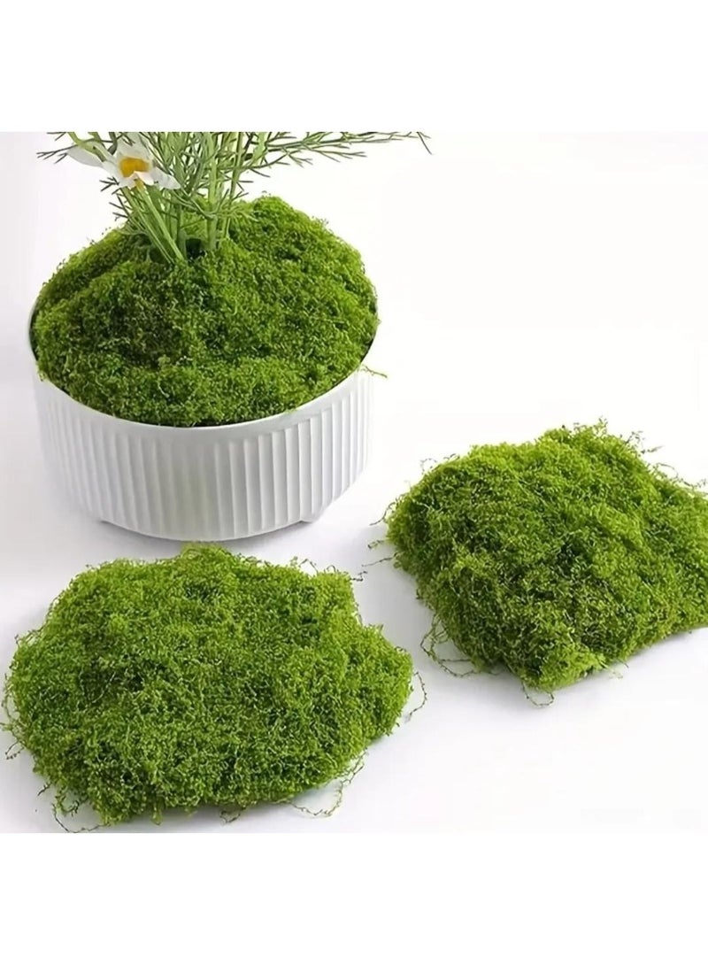 إل ديس حصيرة طحالب خضراء صناعية بتصميم بوهيمي – مصنوعة من ألياف مطاطية متينة، مثالية لتزيين حدائق الجنيات الصغيرة، وأحواض البونساي والنباتات العصارية، مناسبة للاستخدام الداخلي والخارجي، خالية من الصيانة ومثالية لتزيين الحدائق - Image 4