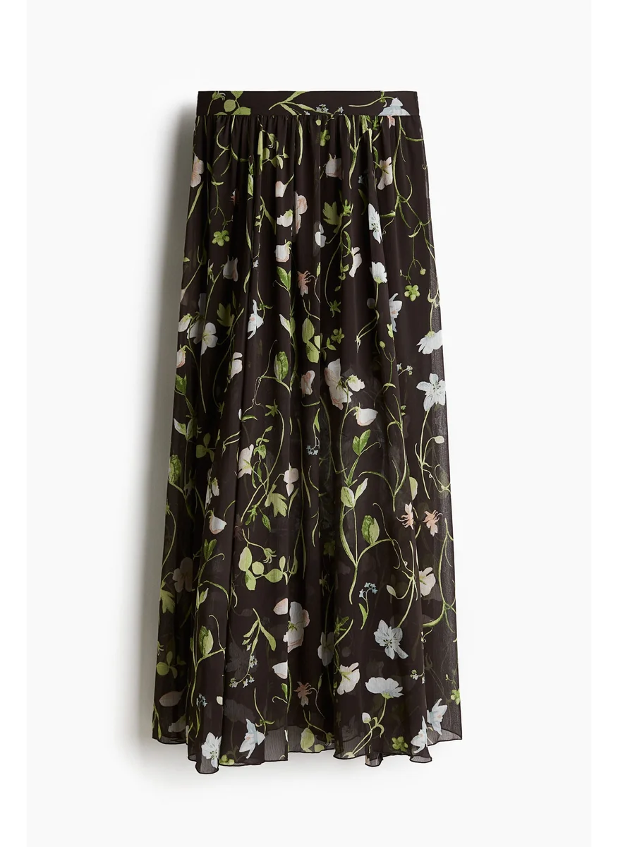 H&M Chiffon Maxi Skirt