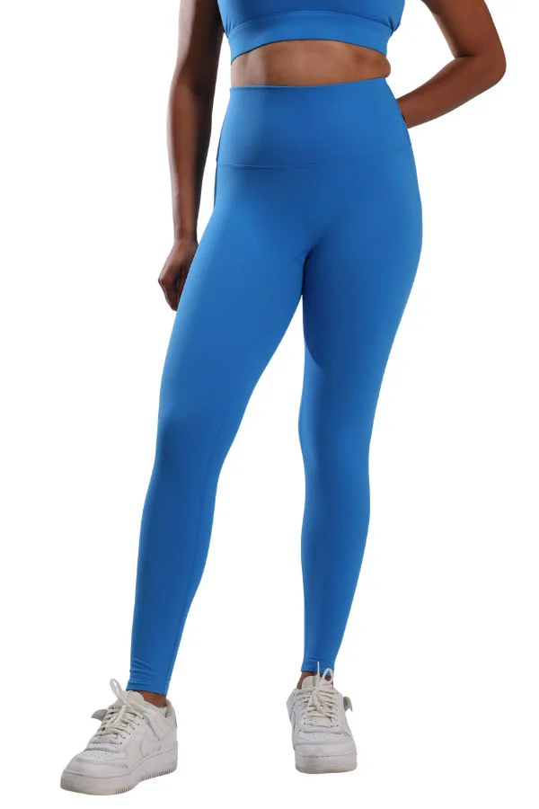 Mohuki Sky Blue Olivia High Waisted Legging for Women | Best Price UAE