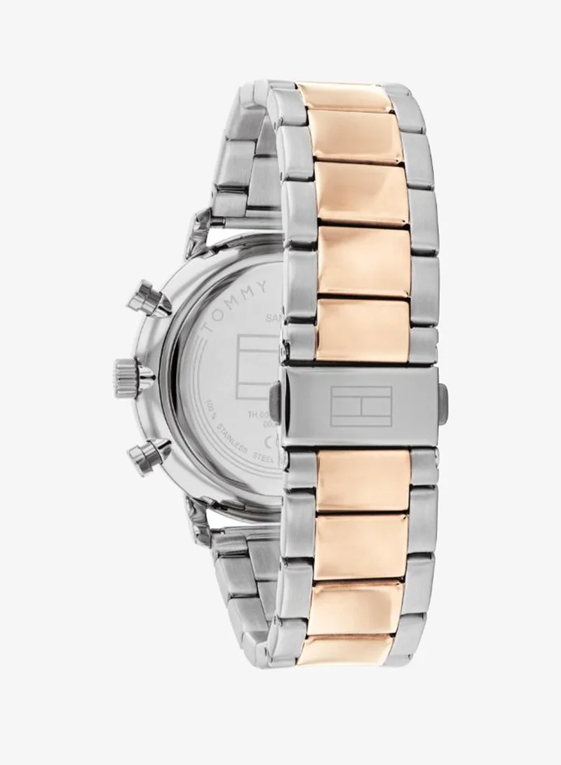 Tommy Hilfiger  Men's Multifunction Watch, Grey Dial, Two-Tone Stainless Steel Strap for Men | Best Price UAE