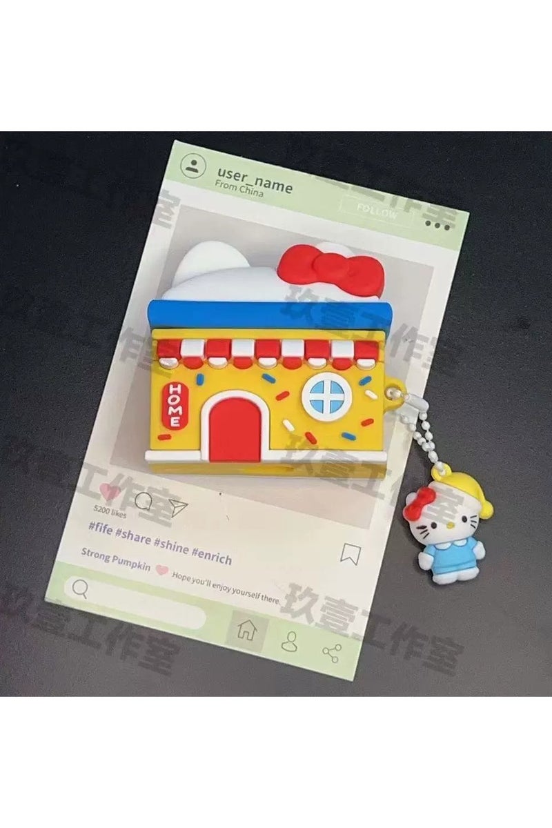 general AirPods 3rd generation silicone wireless Bluetooth protective case, cartoon design, Apple wireless Bluetooth headphones protective case, made of silicone material, with a creative and soft exterior.