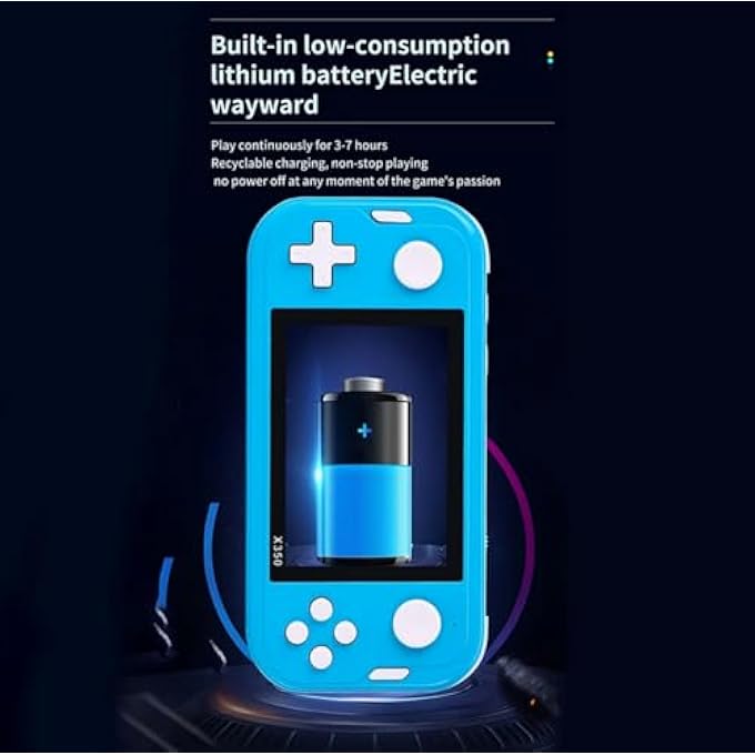 X350 3.5 INCH IPS HD SCREEN 8G BUILT-IN 6800+ GAMES HANDHELD GAME PLAYER RETRO VIDEO GAMING CONSOLE FOR GBA/MD/FC 10 EMULATOR - Image 2