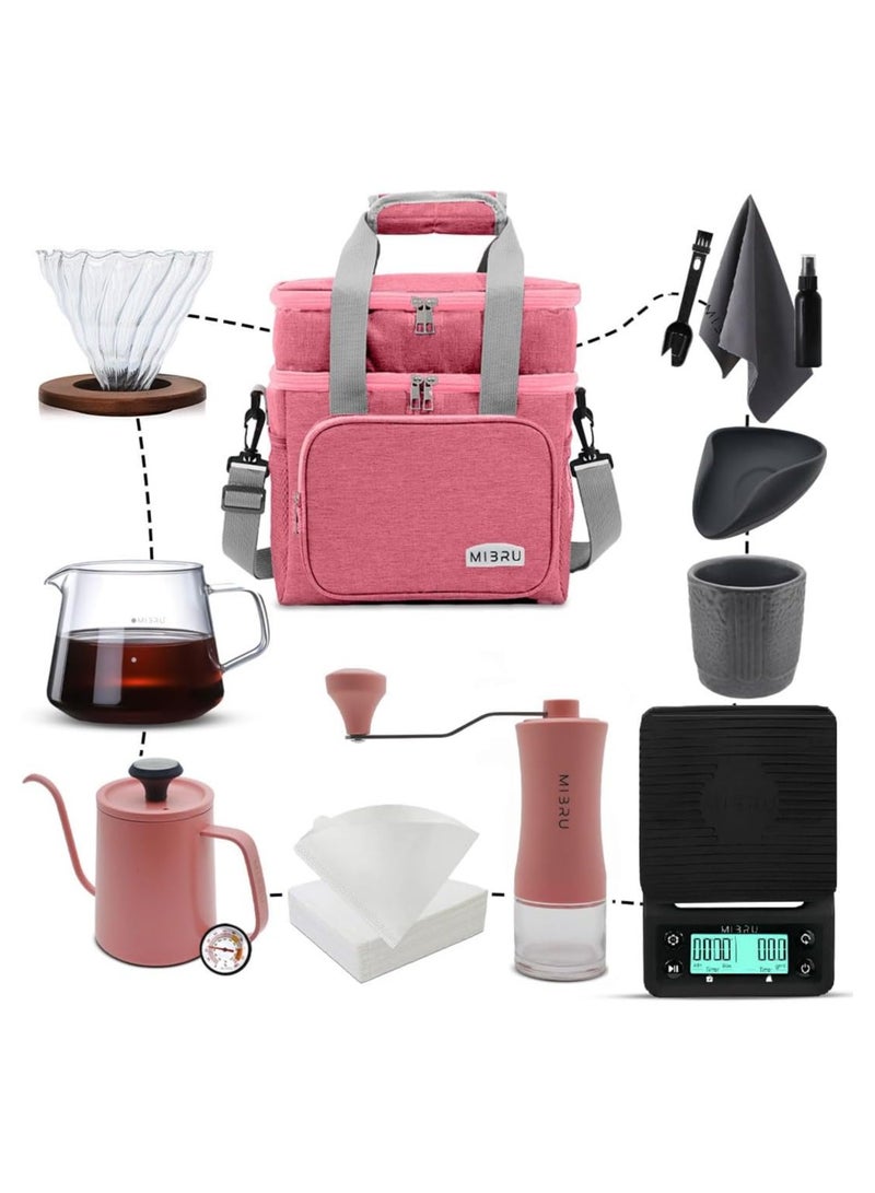 ميبرو طقم قهوة V60 مجموعة ملحقات القهوة اليدوية كلها في شنطة قهوة مختصة - Image 1