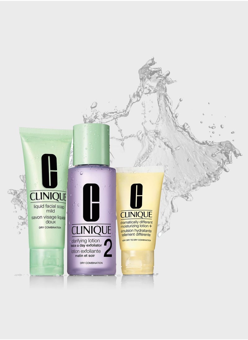 CLINIQUE - 3-step Set - Dry To Combination Skin Type 2 - Image 1