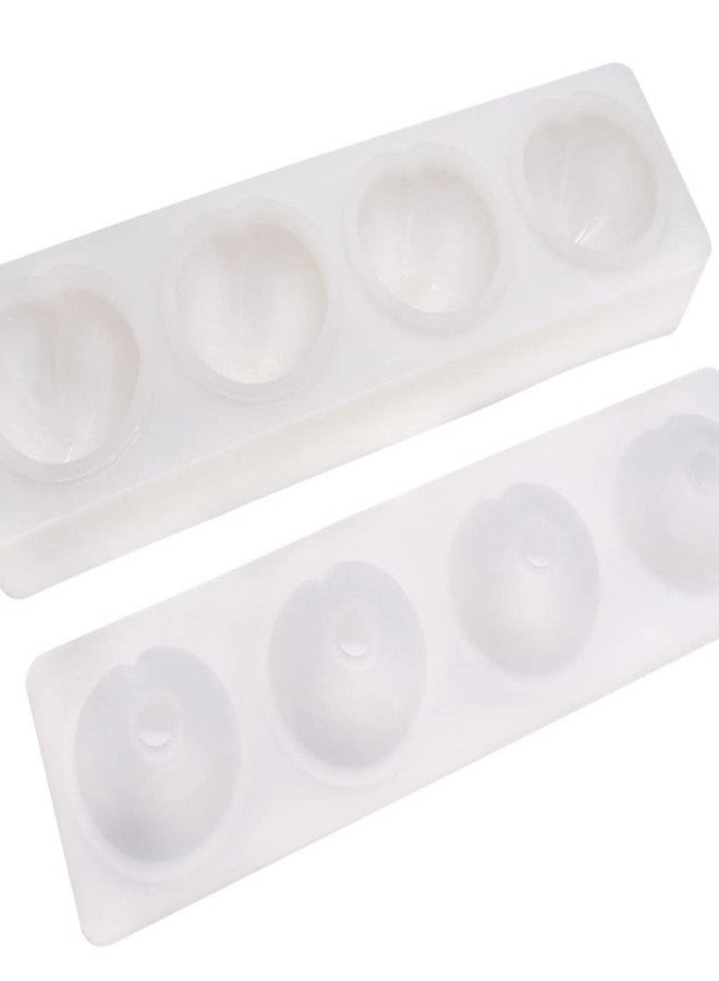 mostsom Silicone Mold Dessert Silicone Cake Mold For Baking Fondant Mould Fruit Shape Sugar Candy Jelly Bakeware Chocolates Mould (2PCS Peach L_14.4x3.6x1.92 inch) - Image 5