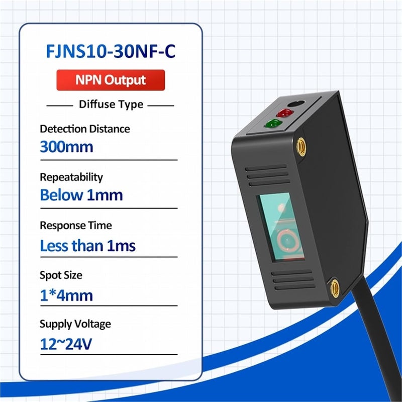 FJNS10-30NF-C Detection Distance 300mm Photoelectric Infrared Sensor Switch Distance Measurement Sensors(FJNS10-30NF-C) - Image 2