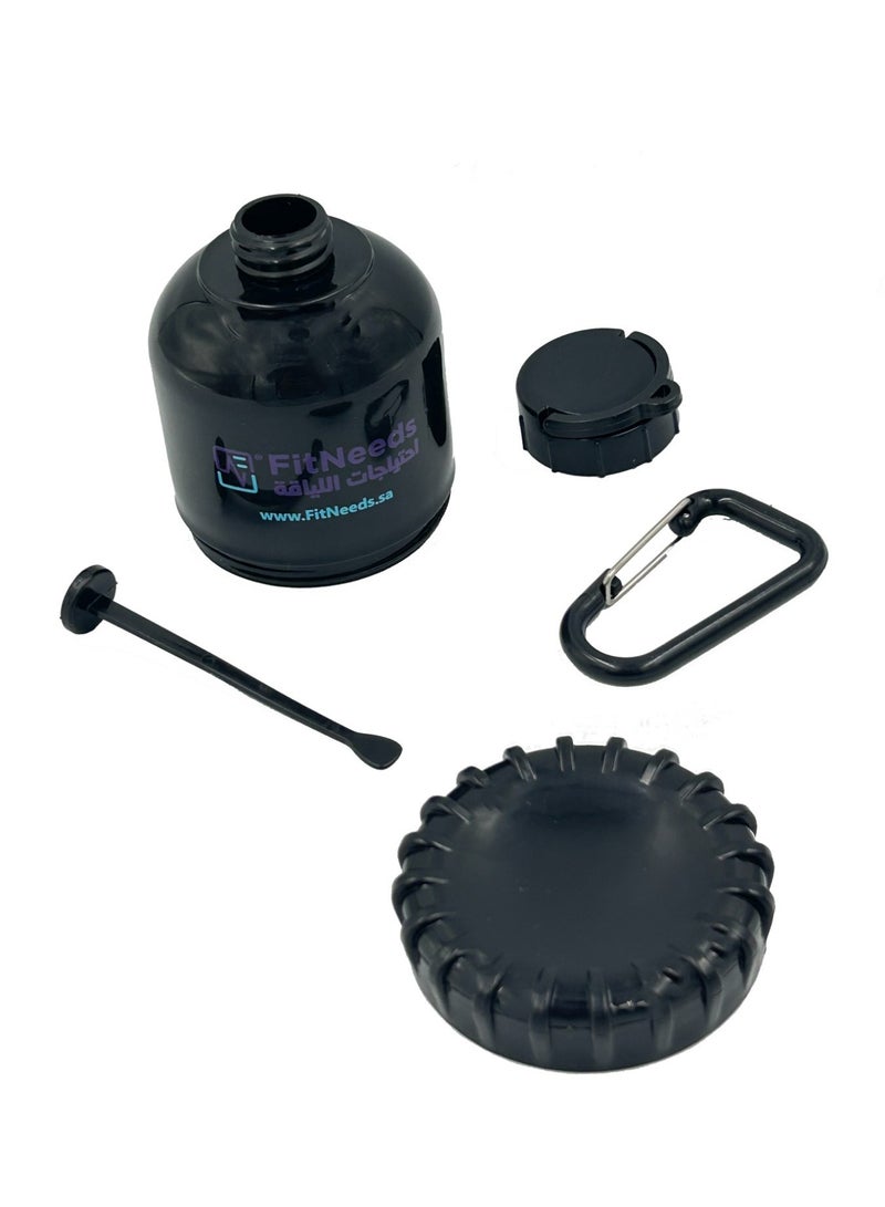 FitNeeds قمع مسحوق البروتين والمكملات الغذائية المحمول مع سلسلة مفاتيح - Image 3