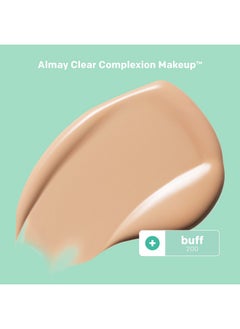 Almay Almay Clear Complexion Acne Foundation Makeup with Salicylic Acid - Lightweight, Medium Coverage, Hypoallergenic, -Fragrance Free, for Sensitive Skin , 200 Buff, 1 fl oz.  - Image 2