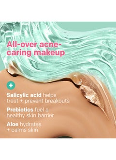 Almay Almay Clear Complexion Acne Foundation Makeup with Salicylic Acid - Lightweight, Medium Coverage, Hypoallergenic, -Fragrance Free, for Sensitive Skin , 200 Buff, 1 fl oz.  - Image 5