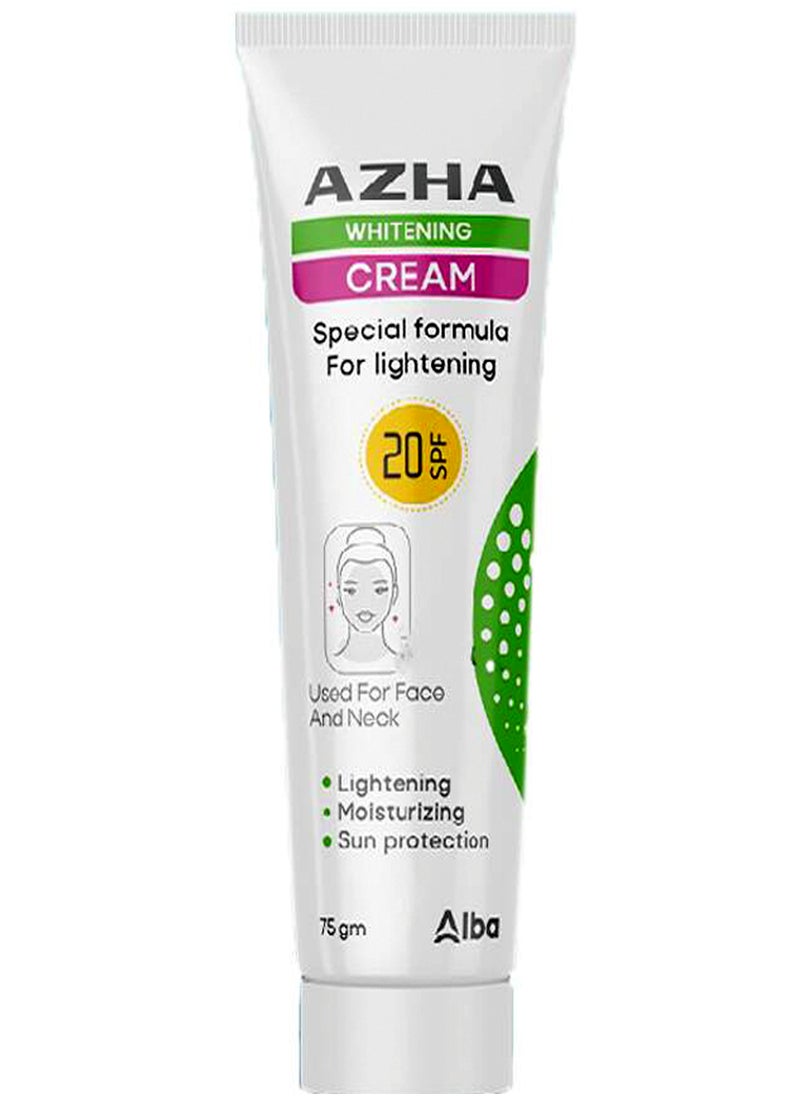 AZHA Azha Whitening Cream Special Formula For Ligtening Used For Face And Neck  75G  - Image 1