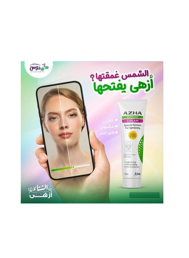 AZHA Azha Whitening Cream Special Formula For Ligtening Used For Face And Neck  75G  - Image 3